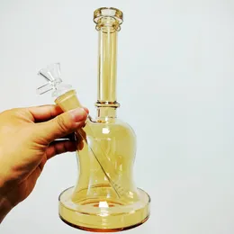 10 Zoll galvanisierte dicke Glaswasserbong-Wasserpfeifen Öl-Dab-Rigs weibliche 18-mm-Rauchpfeifen