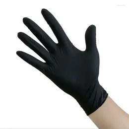 Disposable Gloves 100 PCS Latex Nitrile Black White Kitchen Protective Work Hand Household Cleaning Products Garden Accessories