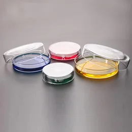 Dostarki laboratoryjne Linyeyue 10pcs Pack Glass Petri Dish Cultura bakteryjna Borokosiło chemia Laboratorium Sprzęt 273R