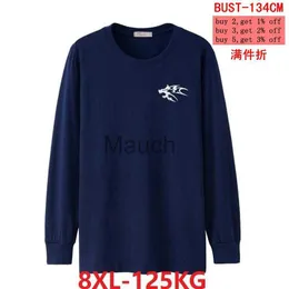 Men's T-Shirts Men's cheap big Tshirt wolf Large size 5XL 8XL long sleeve winter autumn XL large size 7XL Tshirt home bla Tshirt J230721