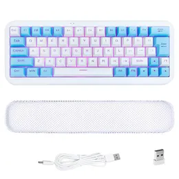 EZSOZO-Tastatur 60 % Bedrade Gaming Toetsenbord Rgb Backlit Ultra-Compact Mini Toetsenbord2407