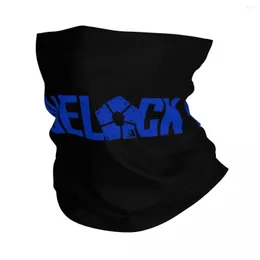 Шарфы синий логотип логотип Bandana Neck Gaiter с печатью японс