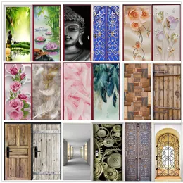 Wall Stickers 3D Vision Sticker For Door Selfadhesive PVC DIY Poster Home Design Decor Doors Wallpaper Decal stickers Porte deursticker 230720