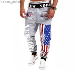 Men's Pants SWAGWHAT Hip Hop Joggers Men Flag Printed Harem Pants Man Sweatpants Street wear Casual Mens Pants M-3XL Dancing Trousers X0721 Z230721