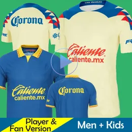 23 24 أمريكا لكرة القدم قمصان Camisetas Club Kids Kit 2023 2024 Liga MX Football Shirt Player Player Player Player Home Away R.Martinez Henry D.Valdes PSG