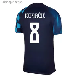 Tops Tees 22 23 CRoATia Fans Mens Soccer Jerseys PERISIC MODRIC PASALIC BROZOVIC LOVREN BREKALO KOVACIC KRAMARIC Home Away Football Shirts T230720