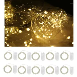 Strings LED Mini Christmas Light Copper Wire String Fairy Waterproof For Wedding Xmas Garland Party 1M 2M 3M 5M Night Lamp