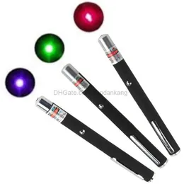 5MW 532NM LASER FALLLIGHT RED GRÖN BLÅ LJUSBAM LASER POINTERS PEN FÖR SOS MONTERNING NATT JAKTING Möte PPT XMAS GIFT