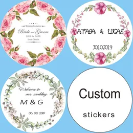 100 customizable personalized birthday gift box tags candy gift stickers logo invitations wedding stickers custom add your name241I