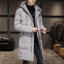 Men's Jackets Men Long Down Jackets Winter Coats Chaquetas Men Hooded Casual Winter Coats And Jackets High Quality Male Black Warm Parkas L23127