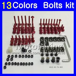 Parafusos da carenagem kit completo de parafusos Para HONDA CBR893RR 89 90 91 92 93 CBR900RR CBR893 RR 1989 1990 1991 1993 Corpo Porcas parafusos porca parafuso ki286S