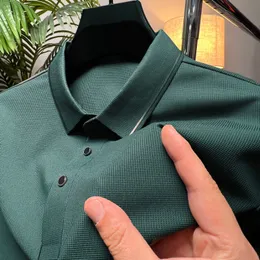 Polo Masculino DYXUE Verão Coreano Camisa Polo Manga Curta Botão Alta Qualidade Casual Respirável Confortável Golfe Negócios Moda Camiseta M4XL 230720