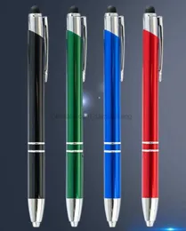 다기능 LED 손전등 Torches Touch Screen Stylus Ballpoint Pen 3 in 1 금속 광고 캠핑 캠핑 도구를위한 1 개의 금속 광고 야구장.
