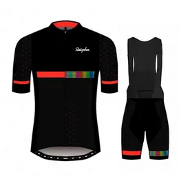 사이클링 저지 세트 Raphaful Team Men 's Racing Cycling Suits Tops Triatlon Pro Bike 착용 빠른 드라이 저지 Ropa Ciclismo 사이클링 의류 세트 230720