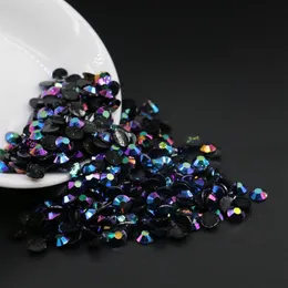 Flatback Resin Rhinestones Black Blue Jet AB Crystal Faceted SS12 SS16 SS20 SS30 All Size273L