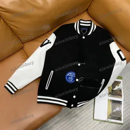 Xinxinbuy Men Designer Coat Jacket Paris Towel Temproidery Dream Leath