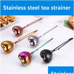 Tea Strainers Stainless Steel Strainer Seasoning Tea-Infuser Star Shell Oval Round Heart Shape Coffee Teas Filter Balls Kitchen Tool Dhh8U
