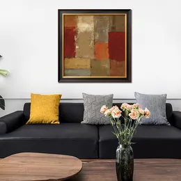 Arte Abstrata Moderna em Tela Momento Africano Ii Pintura a Óleo Feito à Mão Decoração de Parede Contemporânea