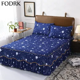 Spódnica łóżka 3PCS Gypsophila Bedspread for Bed Black podwójna spódnica gwiazda sypialnia dla dzieci Zestaw Materac