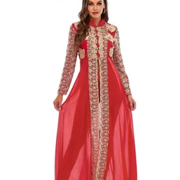 Etniska kläder Abaya Dubai Muslim sätter klänning Kaftan Turkiska islamiska kläder Abayas Afrikanska klänningar för kvinnor Robe Ensemble Femme Musulmane 230720