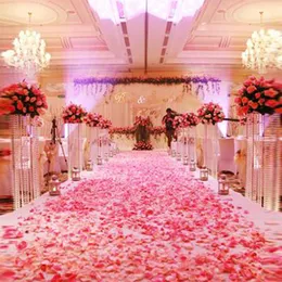 1000pcs Moda Atayi Polyester Çiçekler Romantik Düğün Süslemeleri İpek Gül Yaprakları Konfeti Yeni Gelecek Renkli307X