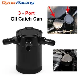 Autoleader Aluminum Baffled Car Oil Catch Can Tank Separator Reservoir Universal Oil Catch Tank Cans 3 Hole267x