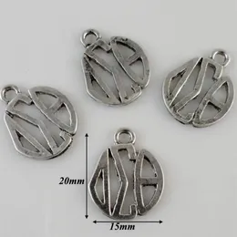 Charms hel- 20sts mycket antik silverpläterad grekisk bokstäver sorority delta sigma theta connectorpendant fabrik e282f