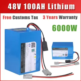 48V Batteri 48V 20AH 30AH 40AH 60AH 100AH ​​200AH Electric Bicycle Lithium Batteri 48V 500W 1000W 2000W 3000W 5000W Batteri