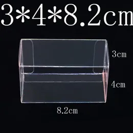 Present Wrap 82*40*30mm PVC Clear Matchbox Tomy Toy Car Model 1/64 Tomica Wheels Dust Proof Display Protection Box 100pcs 230720