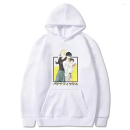 Erkek Hoodies Muz Balık Anime Hoodie Klasik Manga Baskı Kapşonlu Erkekler/Kadınlar Harajuku Sakat Sweatshirt