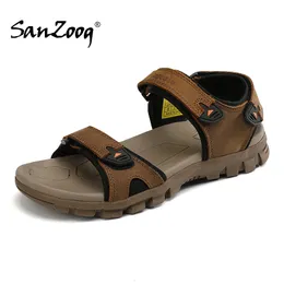Sandals ao ar livre Summer Summer's Leather Beach Shoes Designer Remessa direta 230720 512 C