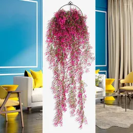 Fleurs décoratives artificielles suspendues fleur plante fausse vigne saule rotin maison jardin chambre décoration murale