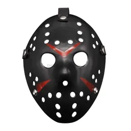 Maskeradmasker Hallloween Cosplay Jason Voorhees mask fredag ​​den 13: e skräckfilm Hockey Mask Scary Halloween Costume Cosplay Plastic Party Masks