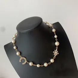 Collier de créateur de mode populaire haute version C pour les femmes de conception de dame fête amoureux de mariage cadeau bijoux de luxe pour la mariée avec BOX272j