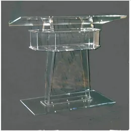 Transparent Lectern Classroom Lectern Podium Clear Acrylic Lectern Stand Modern Church Pulpit Clear Plastic Church Podium279R