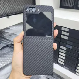 Genuine Real Carbon Fiber Aramid Slim Case for Samsung Galaxy Z Flip5 Matte Hard Back Cover