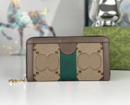 Luxus-Designer-Geldbörsen von Ophidia, Geldbörsen für Herren und Damen, lange Kartenhalter, modische schmale Marmont-Clutch, hochwertige Doppelbrieftaschen 154e