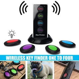 Altre forniture per cani Dispositivo di localizzazione Allarme antismarrimento wireless 80dB 30m Distance Tracker 49982MHz Ricerca con un clic ABS 4 colori Key Finder 230720