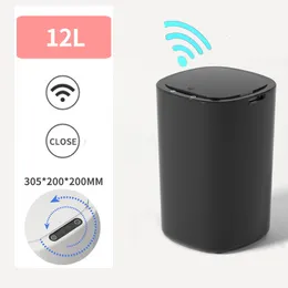 Caixotes do lixo 12L Smart Sensor Lixeira para casa de banho automática casa de banho WC quarto sala de estar Ecofriendly caixote do lixo 230721