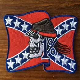 Rebel 1% American Flag MC Biker Patch Emelcodery Iron on Sew On Patch Badge 10 PCS Applique Diy 280T