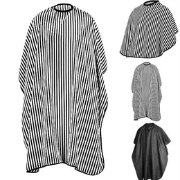 Trendy PopFeel Utmärkt kvalitet Randig Salong Hair Cutting Tyg Barber Cape Frisör varumärke APRONS2704