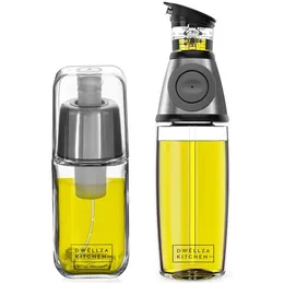 Förvaringsflaskor burkar komprimerbar oljeflaska spray oljesprutning kök leveranser kök dosering olje smaksättning flaska dispenser kök verktyg leveranser 230720