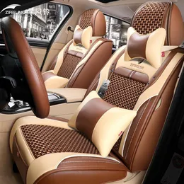 Akcesorium samochodowe pokrywę siedzeń do sedan SUV trwały wysokiej jakości skórzana uniwersalna poduszka pięć siedzeń, w tym przednia i tylna cove346p
