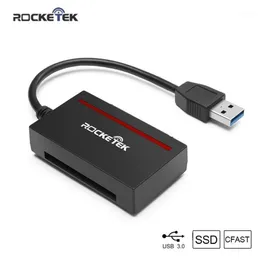Rocketek cfast 2 0 Okuyucu USB 3 0 - SATA adaptörü CFast 2 0 Kart ve 2 5 HDD sabit disk okuma yazma SSDCF Kart eşzamanlı262E