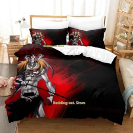 Bedding Sets Personality Bleach Set Cartoon Anime Three-piece Adult Kid Bedroom Duvetcover Fashion Cool Roupa De Cama