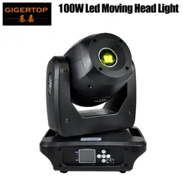 Gigertop 100W LED-spot Moving Head Light Compracted Size High Power DMX 13 Channels 3-Facet Prism Beam Spot Stage Light Smooth Move181k