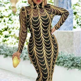 Vestuário étnico Moda Lantejoulas Vestido de rua alta Verão Abaya Feminino Sólido Elegante Vestidos de festa Robe Vestido africano com interior