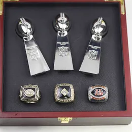 1981 1988 2021 Cincinnati Tiger AFC United States Champion Ring med 10 cm koppfodral