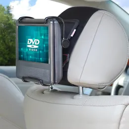 TFY Universal Car Headrest Uchwyt do montażu z regulowanym kątem zaciskiem przytrzymującym dla 7-10 cali obrotowych graczy przenośnych DVD B210T