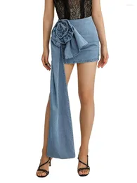Etekler Şık ve Flirty Women sn Dantel See -Through Fırfırlı Pileli Mini Etek Düşük Bel ile - Yaz Sokak Giyim için Mükemmel